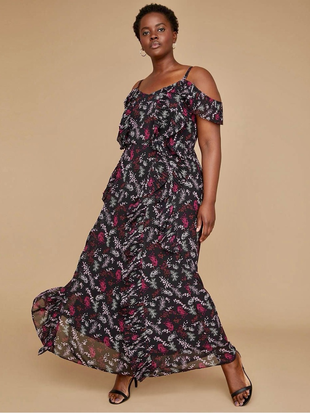 LANE BRYANT FLORAL MAXI DRESS